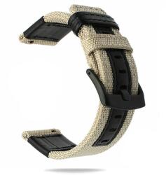 Hello Nylon És Bőr Univerzális Óraszíj - Okosóra Nylon És Bőr Pótszíj 20 mm - Khaki