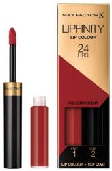 MAX Factor Lipfinity 24HRS Lip Colour hosszan tartó rúzs ajakbalzsammal 4.2 g árnyék 115 Confident