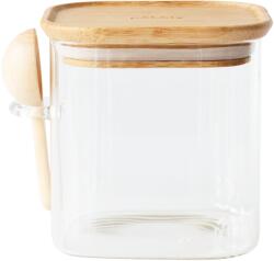 Pebbly Pebbly PKV-049 kávésdoboz, 800 ml, üveg/bambusz (PEBB3760132815763)
