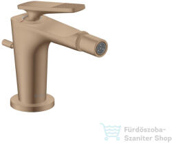 Hansgrohe CITTERIO C bidé csaptelep automata leeresztővel, rombuszmetszéses fogantyúval, szálcsiszolt vörös arany hatású 49211310 (49211310)