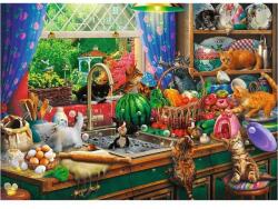 Trefl 10839 - Tea Time - Bajkeverő cicák - 1000 db-os Premium Plus puzzle (10839)