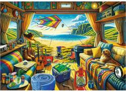 Trefl 10851 - Tea Time - Lakóautós élet - 1000 db-os Premium Plus puzzle (10851)