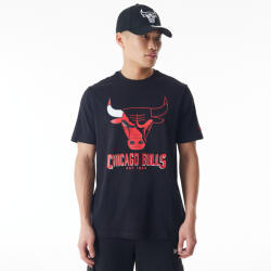 New Era Férfi szabadidő rövid ujjú pólók New Era NBA LOGO GRAPHIC TABLE TEE CHICAGO BULLS fekete 60578584 - M