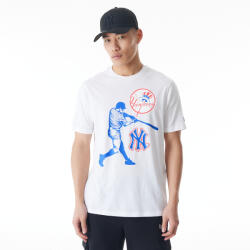 New Era Férfi szabadidő rövid ujjú pólók New Era MLB PLAYER GRAPHIC TABLE TEE NEW YORK YANKEES fehér 60578590 - M