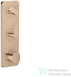 Hansgrohe AXOR CITTERIO C termosztátos falsík alatti kád /zuhany csaptelep, polírozott vörös arany hatású 49700300 (49700300)