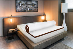 Bedora Topper Bedora Leon Dual Confort 90x200 cm, medie/moale, 8 cm, husa detasabila, lavabila, antialergica