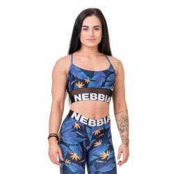 NEBBIA Earth Powered sports bra S | Női | Melltartó | Kék | 565-OCEANBLUE