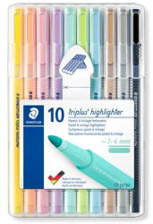STAEDTLER Szövegkiemelő készlet, 1-4 mm, STAEDTLER "362 C", 10 különböző szín (COTS362CSB10)