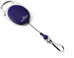 Durable Kihúzható névjegytartó DURABLE WITH SNAP HOOK karabineres sötétkék (832707)