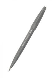 Pentel Ecsettoll, kalligrafikus hajlékony hegyű, Pentel SES15C-N szürke (SES15C-N) - cartridge
