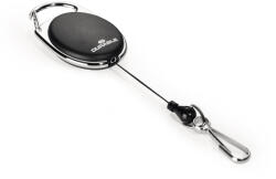 Durable Kihúzható névjegytartó DURABLE WITH SNAP HOOK karabineres fekete (832701)