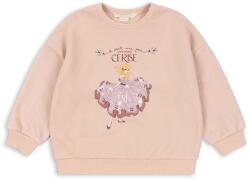 Konges Sløjd gyerek felső LOU GLITTER SWEATSHIRT OCS bézs, nyomott mintás, KS101562 - bézs 86