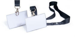 Durable Névkitűző DURABLE CLICK FOLD 54 x90 mm, textilszalaggal, 10db/csomag, áttetsző (821719)