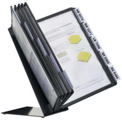 DURABLE Bemutató tábla tartó 10 panelhez VARIO asztali, A4 fekete (557001) - cartridge