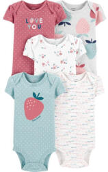 CARTER'S Body rövid ujjú Strawberry lány LBB 5 db NB/ méret 5 db NB/ méret 3 56