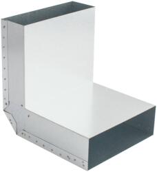 DARCO TÉGLALAP CSATORNA KÖNYÖK TÉRBELI 90° 200X50 MM (WK-KSS200x50/90-OC)