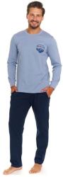 DN Nightwear Pijamale pentru bărbați Mountain adventure albastru, XXL