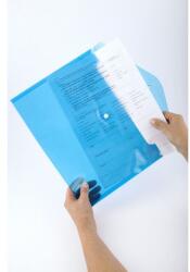 D. rect Mapa A4 plastic transparent albastru cu capsa 5530 D. Rect (LV007531) - dacris