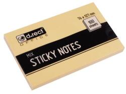 D. rect Notes adeziv 76 x 127 mm culori asortate D. Rect (LV009259)