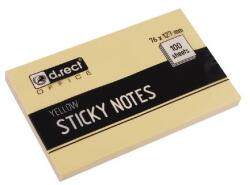 D. rect Notes adeziv 76 x 127 mm galben D. Rect (LV124053)