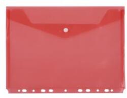 D. rect Mapa A4 plastic transparent cu capsa si perforatii rosu D. Rect (LV110544) - dacris