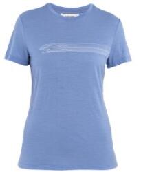 Icebreaker Merino 150 Tech Lite SS Tee Camping Lines Women Tricou cu mânecă scurtă Icebreaker BAJA M