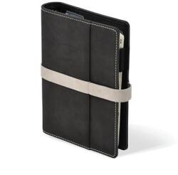 SATURNUS Kalendárium, gyűrűs, betétlapokkal, L , műbőr, SATURNUS, 225 fekete-szürke (26SL225-003) - kellekanyagonline