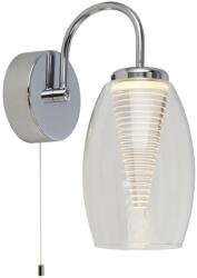 Searchlight Cyclone króm-átlátszó LED falikar (SL-97292-1CL) LED 1 izzós IP20 (97292-1CL)