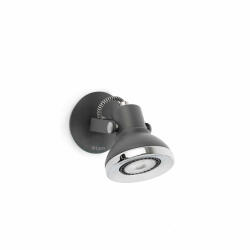 Faro Barcelona Ring szürke-króm fali spotlámpa (FAR-40551) GU10 1 izzós IP20 (40551)