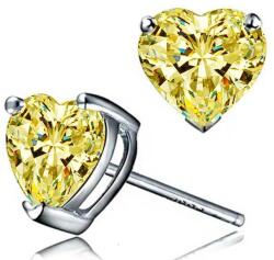  Small Hearts Fülbevaló-Sárga