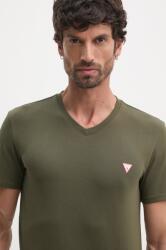 Guess t-shirt zöld, férfi, sima - zöld XXL - answear - 13 990 Ft