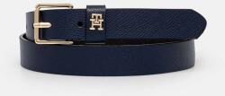 Tommy Hilfiger bőr öv sötétkék, női, AW0AW16607 - sötétkék 80