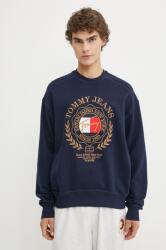 Tommy Hilfiger pamut melegítőfelső sötétkék, férfi, nyomott mintás, DM0DM19243 - sötétkék M