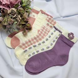 Aura Via Női zokni virág mintás 5 pár/cs 35-38 71382