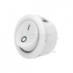 ORNO Fehér kerek billenő kiskapcsoló 20mm furatba 230V 6A (OR-AE-13180/W)