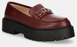 Twinset mokaszin bordó, női, platformos, 242TCP060 - burgundia Női 39