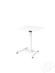  Állítható Asztal - InspiDesk 1 LEG - Fehér 80x67 cm lappal
