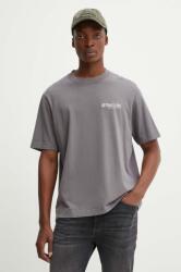 Abercrombie & Fitch t-shirt szürke, férfi, sima, KI123-4149 - szürke S