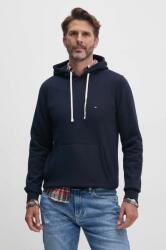 Tommy Hilfiger felső sötétkék, férfi, sima, kapucnis, MW0MW37230 - sötétkék S