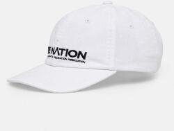 P. E Nation pamut baseball sapka Homage Cap fehér, nyomott mintás, 243A417 - fehér Univerzális méret