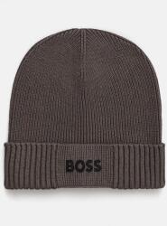 BOSS Green sapka gyapjú keverékből BOSS GREEN - szürke Univerzális méret
