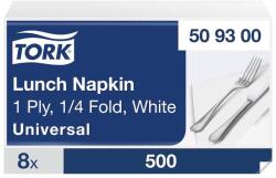 Tork papírszalvéta 1 réteg 33x33 cm 1/4 hajtású 4000 db - fehér