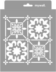 MyWall Afrikai csempe stencil - 3D - 18x23 cm mini
