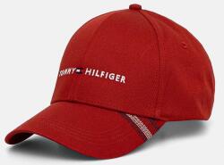 Tommy Hilfiger pamut baseball sapka piros, nyomott mintás, AM0AM12532 - piros Univerzális méret