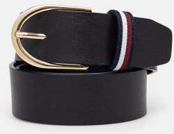 Tommy Hilfiger bőr öv sötétkék, női, AW0AW16596 - sötétkék 75