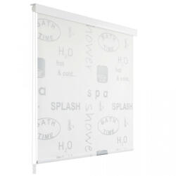 VidaXL Roletă perdea de duș 80x240 cm Imprimeu Splash (142871) - izocor