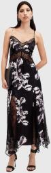 AllSaints selyem ruha JASMINE fekete, maxi, harang alakú, W029db - fekete 40