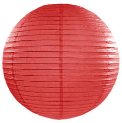 Piros színű papír lampion 25 cm (RED_25)