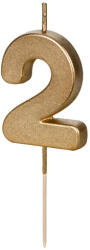 2-es számú születésnapi gyertya, 4, 5 cm, (SCU9-2)
