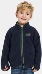 Didriksons gyerek gyapjú pulóver GIBBS KIDS FULLZIP sötétkék, sima, 505577 - sötétkék 90